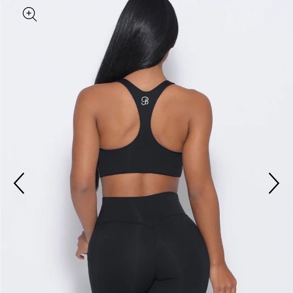 Bombshell Sportswear Black KEYHOLE BRALETTE Medium - Picture 5 of 5